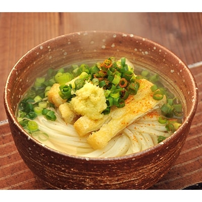 讃岐の細ネギと土佐の黄金生姜入り!薬味付き讃岐うどんセット【冬季】