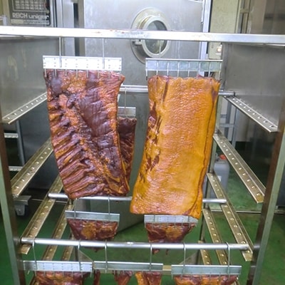 【全国食肉学校】群馬県産冷蔵豚肉を使用した熟成ベーコン(ブロック)