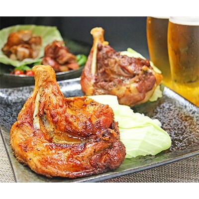ふじむら骨付鶏セットB(わかどり1本おやどり1本手羽先2パック)
