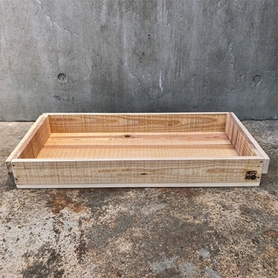 木箱(りんご箱)Cサイズ　1箱　62cm×31cm×7.7cm　(おおさか 河内材 無塗装)