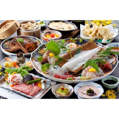【土日祝限定】イカに佐賀牛に鯛の兜煮 よくばり一泊二食付きペア宿泊券