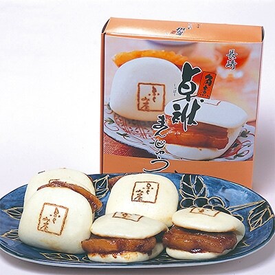 【2022年2月中旬発送】角煮卓袱まんじゅう　5個入　FT6