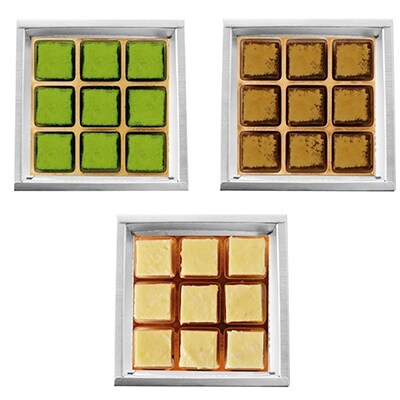 3種の生チョコセット(静岡抹茶・静岡焙茶・島田甘酒)