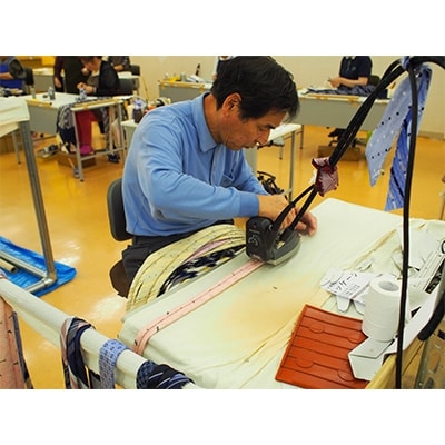 クラバットユキジ製ネクタイ(ネイビー・無地)