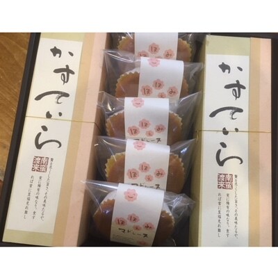 《有田産の蜂蜜を使用》かすてら2本とマドレーヌ5個のセット