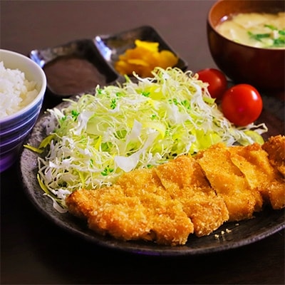 【唐津市産】和豚(もちぶた)とんかつセット(ローステキかつ　計800g(6枚入り))