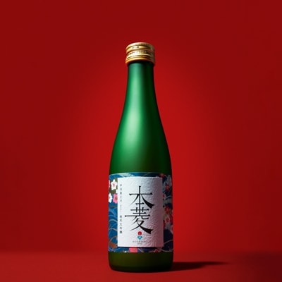 【甲州富士川】　純米大吟醸300ml　本菱　紺・夜桜を楽しむ
