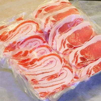 【唐津市産】和豚(もちぶた)スライスセット(ロース生姜焼き400g・バラスライス400g)