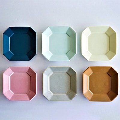 【波佐見焼】永峰製磁 DAILY MAT シリーズ 角小皿 6枚セット RA43