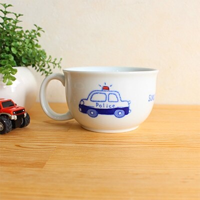 【波佐見焼】すくすくクラブ　消防車　食器6点セット　VA06
