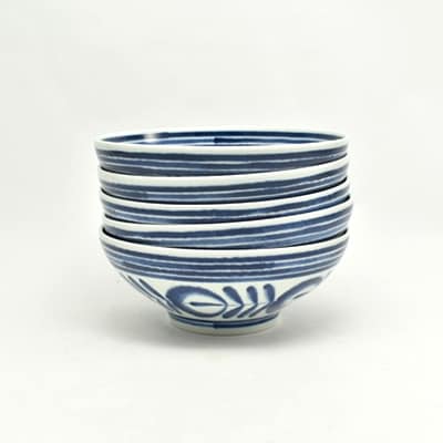 【波佐見焼】15cm 小鉢5個セットモダンブルー (50941) OA07