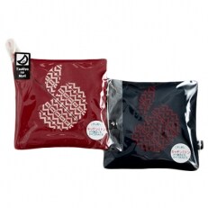 林檎がらが可愛いこぎん刺し キッチンミトン_A551