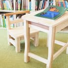 町の老舗大工さん手作りの「ミニテーブル&チェア」