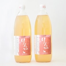 【果汁100%!】南陽産・無添加完熟りんごジュース(1000ml×2本入り)【S691】