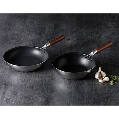 日本製IH軽量フライパンセット(26cm&24cm)