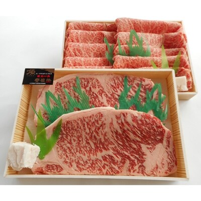 おおいた 豊後牛 サーロインステーキ(220g×2枚)&リブロース スライス(400g)