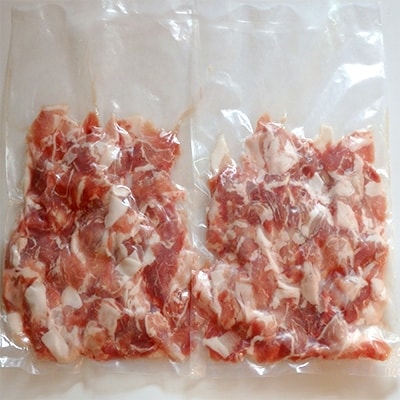 丁度いい1.0kg!四万十町産新鮮国産ブランド豚こま切れセット