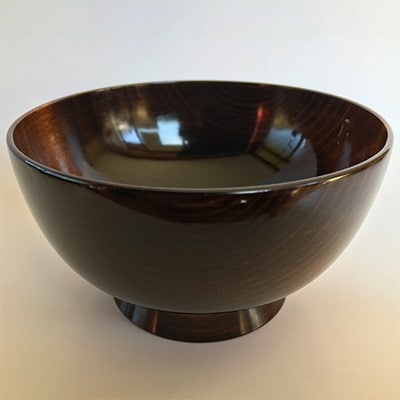 伝統的工芸品　南木曽ろくろ細工　栃　大椀