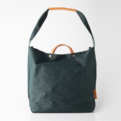豊岡鞄 2WAYトート カーキ TUTUMU News paper tote (24-152)
