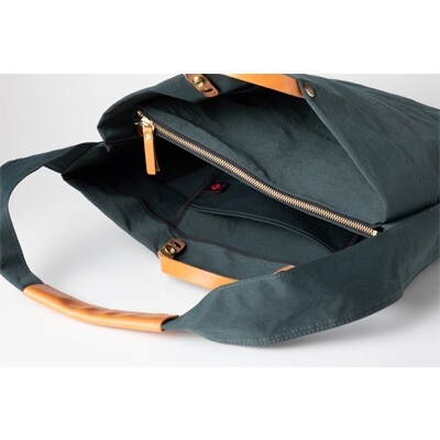 豊岡鞄 2WAYトート カーキ TUTUMU News paper tote (24-152)