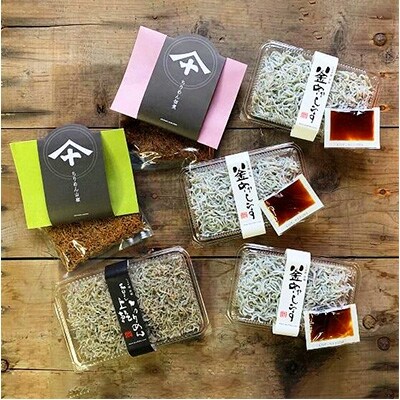 【2022年5月上旬発送】釜揚げしらす、ちりめん、佃煮　贅沢4種セット+しらす丼のたれ