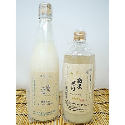 黒姫高原ヨーグルトリキュール720ml、甘酒700ml各1本セット