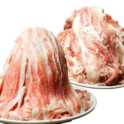 特盛国産豚バラ・モモスライスセット 合計4kg B458