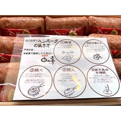 鹿児島黒牛ハンバーグ9個入 (ソース9個付き)
