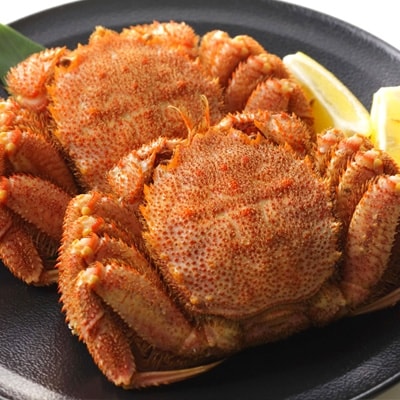 【さとふる限定】[北海道産]浜茹で毛ガニ　約400g前後×4杯