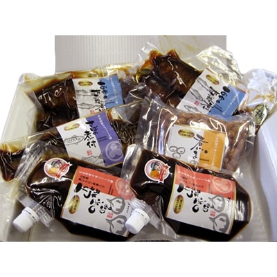 日本料理の味シリーズ詰合せ【万能みそ180g×2袋&甘露煮2匹×2袋&鯖の煮付1枚&煮豆150g】