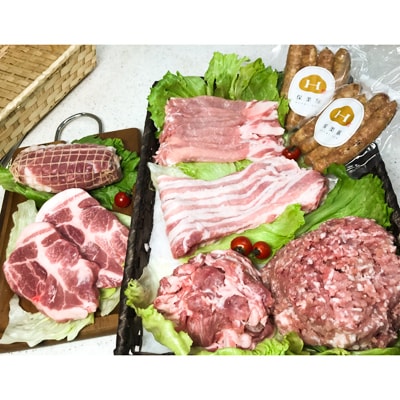 保美豚プレミアム 真空冷凍肉・無添加加工品 [7品目セット]