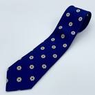 クラバットユキジ製ネクタイ(ネイビー・花柄)
