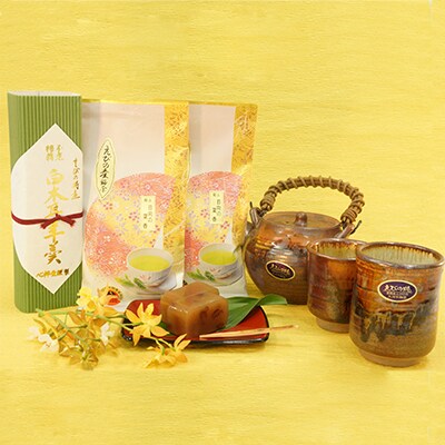 【新茶】霧島山麓えびの盆地　自宅でホット一息茶房セット