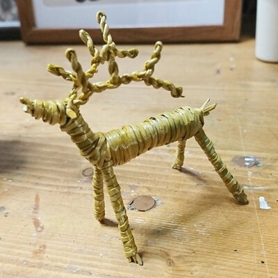 お座りサンタと鹿セット