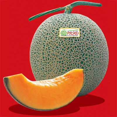 【JAとまこまい広域取扱 安平町特産品】追分アサヒメロン〔秀品〕2玉(5玉サイズ)