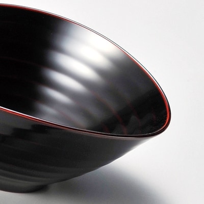 越前塗 くつろぎ盛鉢 サーバーセット 溜 21×18×9cm 漆塗り