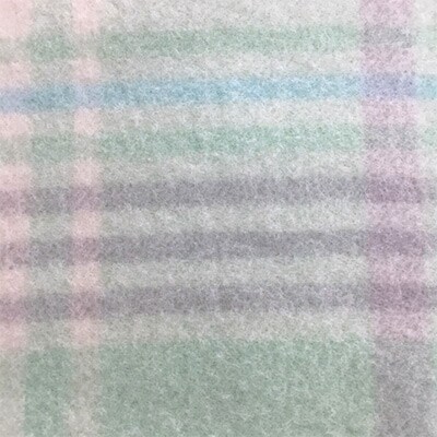 素敵なウール毛布　ひざ掛け(チェック・グリーン)