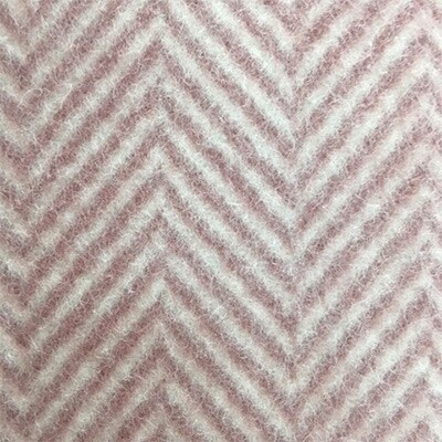 日本製ウール毛布　シングルサイズ(ヘリンボン・ピンク系)