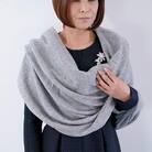 マフラー　ライトグレー