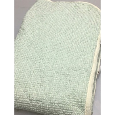 綿100%ワッフル敷パッド　シングル　グリーン