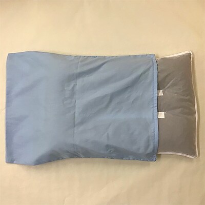 紀州備長炭　まくら　枕カバー　ブルー付き