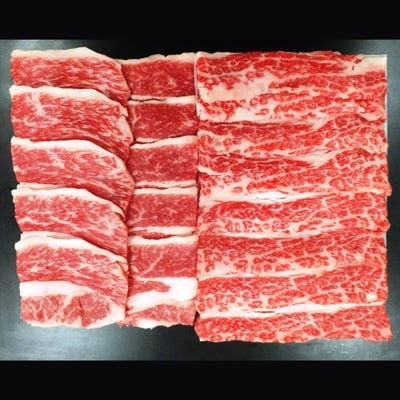 蔵王牛カルビセット(スライス、焼肉)630g[4206-034]