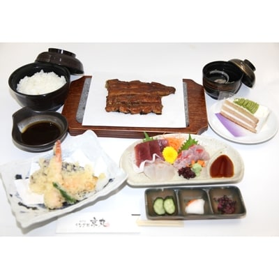 「専門店　うなぎ処　京丸」のふるさと納税特別メニュー【満腹御膳】ペア御食事券