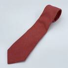 クラバットユキジ製　ソフト・デニムタイ(ローズレッド)