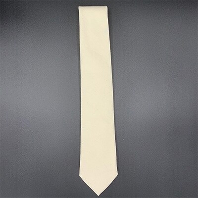 クラバットユキジ製　デニムタイ(ミルキーホワイト)