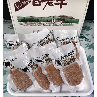 白老いわさき黒毛和牛ハンバーグ(120g×8個入)