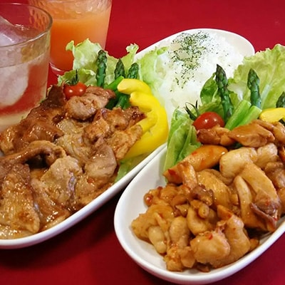 【1日数量限定】豚スタミナ焼肉　10袋・鶏ピリ辛焼肉　10袋