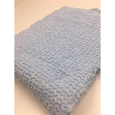 ふわふわ　3D立体　ガーゼケット　シングル　ブルー系