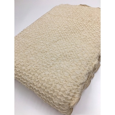 ふわふわ　3D立体　ガーゼケット　シングル　アイボリー系