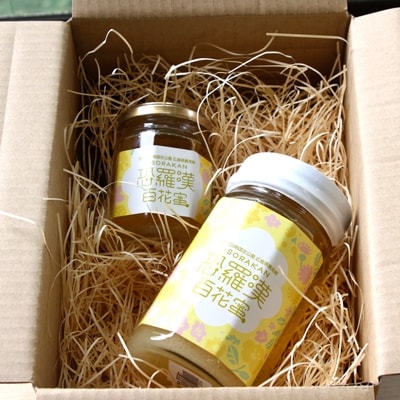【広島県産】天然はちみつ「OSORAKAN　百花蜜」(500g×1本、170g×1本)
